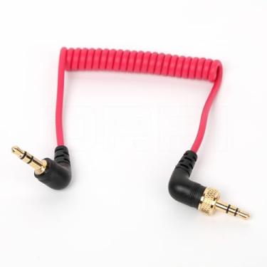 Imagem de DRRI Cabo TRS de bloqueio de 3,5 mm a 3,5 mm para Deity TC-1 Canon Nikon, Wireless GO, IIMovo, GoPro Pro