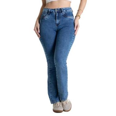Imagem de Calça Jeans Sawary Boot Cut Petit - 280584 Azul, Azul, 46