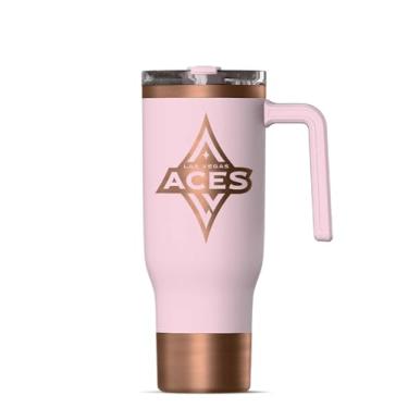 Imagem de Hydrapeak x Voyager Las Vegas Aces 1,134 g oficialmente licenciado pela WNBA com alça e tampa de canudo, copo isolado à prova de vazamento, compatível com suporte de copo