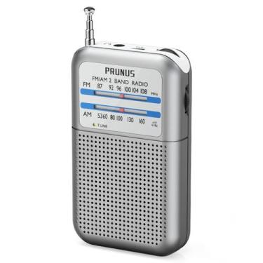 Imagem de Rádio FM AM com bateria de bolso portátil PRUNUS DE333