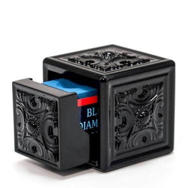 Imagem de Suporte de giz de bilhar suporte de giz de bilhar suporte de giz de bilhar premium caixa de giz quadrada para taco de bilhar acessórios de bilhar (caixa de giz de bilhar preta)