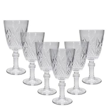 Imagem de Jogo de 6 Taças de Vidro Madri, 200ml, 16cm Altura, Transparente, para Vinho e Água