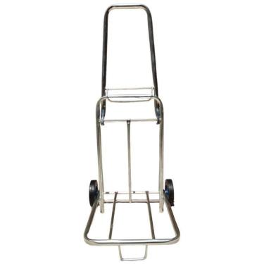 Imagem de Carrinho De Carga Ferro Zincado Carrega 70Kg Dobrável