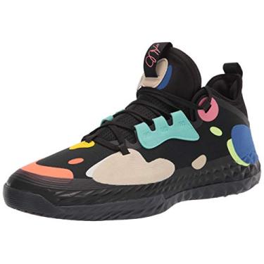 Imagem de adidas Tênis de basquete unissex Harden Volume 5, Preto/branco/azul royal, 7.5 Women/7.5 Men