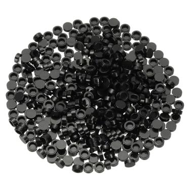 Imagem de PATIKIL 455 Pcs Flat Blocks Bulk, 1x1 Round Black Classic Tiles Smooth Surface Mini Building Blocks Accessories Compatible Bricks Kits for Building Floor Walls Mosaic Pixel Arts