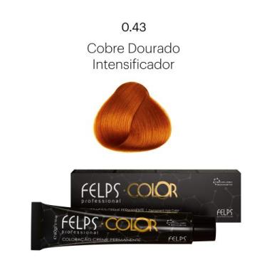 Imagem de Coloração Profissional Felps Color Cobre Dourado Intensificador 0.43 -