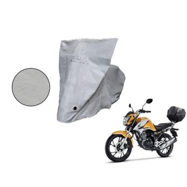 Imagem de Capa Protetora Moto Honta Titan 125/ 150/ 160 Com Baú Cinza - Kahawai,