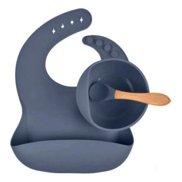 Imagem de Kit Silicone 3pçs Introdução Alimentar Bowl Colher E Babador - MHR