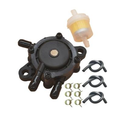 Imagem de Bomba de combustível a vácuo com filtro de combustível e mangueira de óleo para Kohler 17HP-25 HP Briggs and Stratton pequeno motor cortador de grama trator para Honda Yamaha John Deere 808492 808656