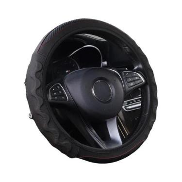 Imagem de Capa De Volante Em Fibra De Carbono E Silicone Para Rodas De 145-15 Po