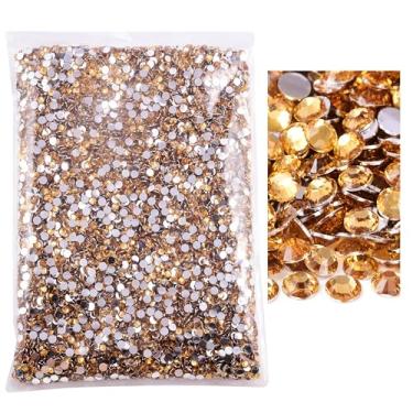 Imagem de Blinginbox 15.000 peças de strass flatback, strass de resina não hotfix grande quantidade atacado para artesanato faça você mesmo, design criativo, roupas, maquiagem, arte de unhas (5 mm = 0,5 cm