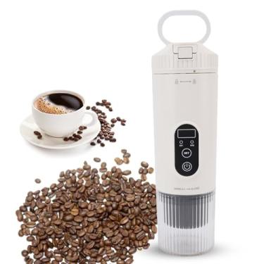 Imagem de Goshyda Máquina de Espresso Portátil, Pequena Cafeteira Com 7800mAh & USB C CARREGA por Cápsulas Dolcegusto e café Moído, para Acampar o Escritório de Viagens de Carro (Branco)