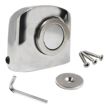 Imagem de 2X Batente Prendedor Magnetico Metalico Para Portas E Janela