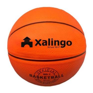 Imagem de Bola Basquete Tamanho Infantil Nº3 Treino Jogos Laranja 57Cm - Xalingo
