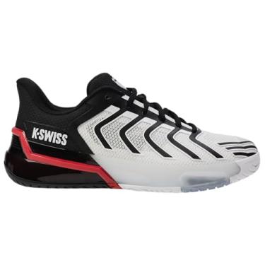 Imagem de K-Swiss Tênis masculino Ultrashot 4, Branco/Preto/Vermelho Marte, 8