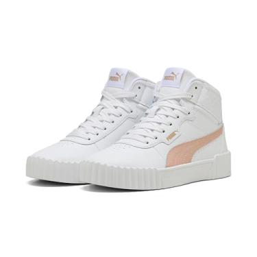 Imagem de PUMA Tênis feminino Carina 3.0 médio, Puma Quartzo rosa branco puma ouro, 40 EU