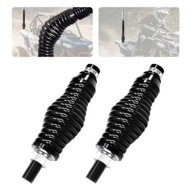 Imagem de Tavaray Whip Lights Base de montagem de mola, suporte de mola de barril resistente de liberação rápida para chicotes de LED compatível com UTV ATV Side by Side Polaris RZR Can-Am X3 Off-Road, 2 peças