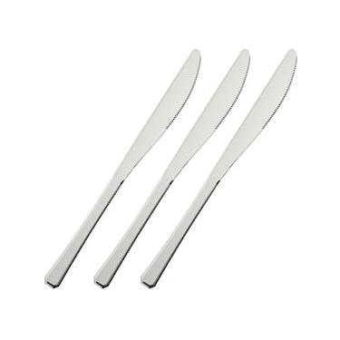 Imagem de Conjunto de Facas para Mesa Euro Home Chanfrado Inox - 3 Peças