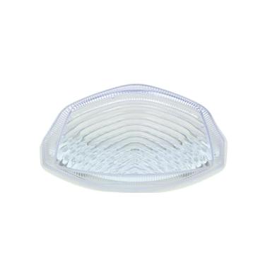 Imagem de TOPZONE Para Suzuki 2015-2016 GSXS750; GSXR1000 2007-2008; Luz traseira de freio da lâmpada traseira com indicadores de seta integrados (transparente, flash LED Style2)