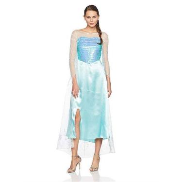 Imagem de Disney Frozen Elsa Deluxe Princess Womens tamanho S 4/6 Traje