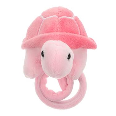 Imagem de Abaodam Pulseira de tartaruga de pelúcia de animal de pelúcia para presente de lembrancinha de festa de aniversário, 10.00X7.50X5.00CM, Couro sintético