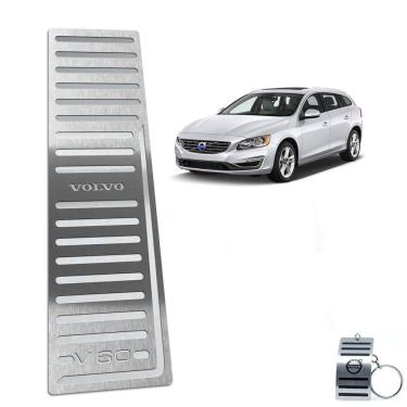 Imagem de Descanso de Pé Em Aço Inox Prata Volvo V60 2012 A 2018