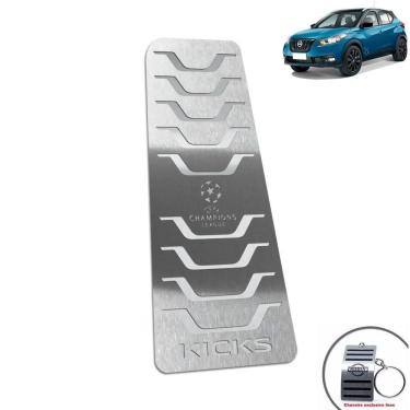 Imagem de Descanso De Pé Nissan Kicks Uefa Ed Aço Inox Prata