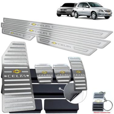 Imagem de Descanso Pedaleira Soleira Chevrolet Celta Prata 4 Portas
