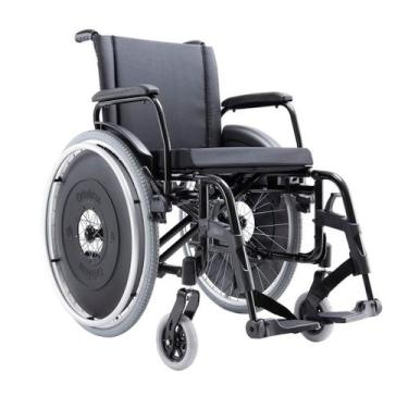 Imagem de Cadeira de rodas avd alumínio avd 38 cm - ortobras, Preta