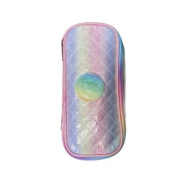Imagem de Estojo duplo mini box Tie Dye Glitter acolchoado Yepp, Pastel