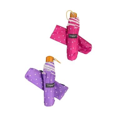 Imagem de Kit 02 Guardas-Chuva Reforçado Voyagem Pink E Lilás 010R