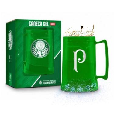 Imagem de Caneca Copo Verde Gel 300Ml Térmica Chopp Cerveja Time Clube
