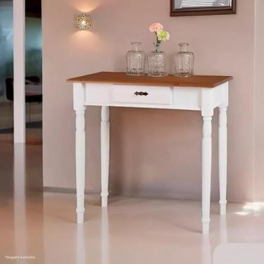 Imagem de Aparador Farmhouse para Sala com Pés Torneados 1 Gaveta - Branco Laca 