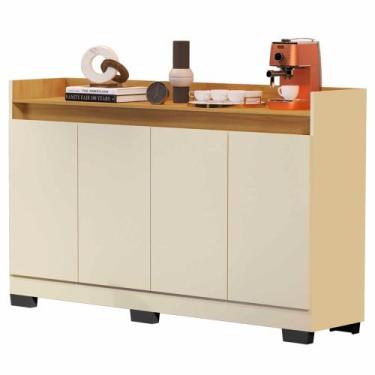 Imagem de Aparador Buffet Sala 4 Portas Luise - Diversas Cores - Lojas Comprou C