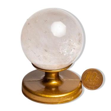 Imagem de Esfera Cristal Pedra Natural 50 a 55mm 180 a 230g Tipo A - Varejo