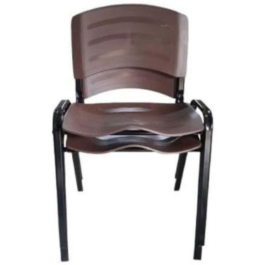 Imagem de Kit 2 Cadeira Prisma Iso Fixa Igreja Recepção Sala Espera