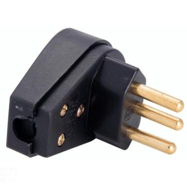 Imagem de Plugue Angular 2P+T 20 A 250 V Preto Tramontina