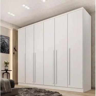 Imagem de Guarda Roupa Casal 6 Portas Sevila Tcil Móveis Neve - MOVEIS TCIL