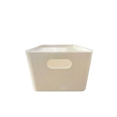 Imagem de Caixa Organizadora Multiuso Empilhável C/Tampa Grande 12,3l (Bege)