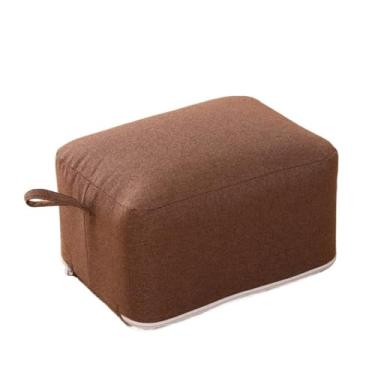 Imagem de pufe Almofada de chão para sala estar doméstica retangular sitable para quarto Futon removível e lavável Montes para sentar no da(Brown)