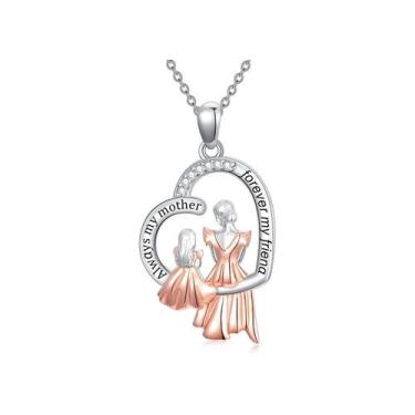 Imagem de Colar em prata 925 para mãe e filha - Lightbek Official Store