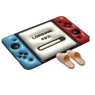 Imagem de Tapete Infantil Divertido, Antiderrapante para Banheiro – Segurança, Diversão e Conforto para as Crianças! Não é 3D. Absorção ideal para áreas molhadas (Vermelho/Azul)