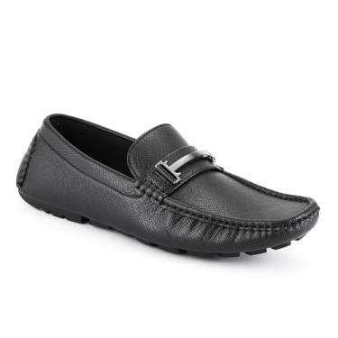 Imagem de Tommy Hilfiger Mocassim masculino Acento, Preto 002, 39
