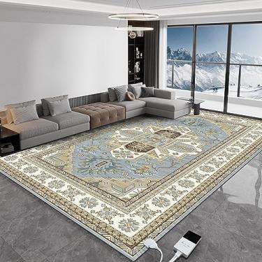 Imagem de NujorWarm Tapete aquecido elétrico de grafeno, tapete de aquecimento de chão protable aquecedor de pés com temporizador adequado para sala de estar escritório WY 220 V 1300 W 140 x 200 cm