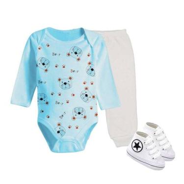 Imagem de Kit 3 Pçs Roupinha de Bebê Body Enxoval Maternidade  - Koala Baby, Men