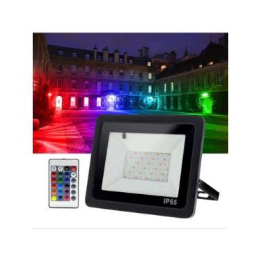 Imagem de Refletor Luz RGB 100 Watts - AATOP