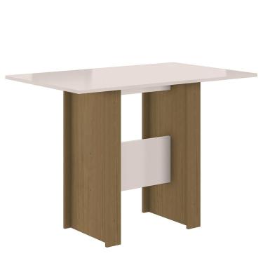 Imagem de Mesa De Jantar Sala Milano 4 Lugares 108 X 68 Cm Carvalho/off White