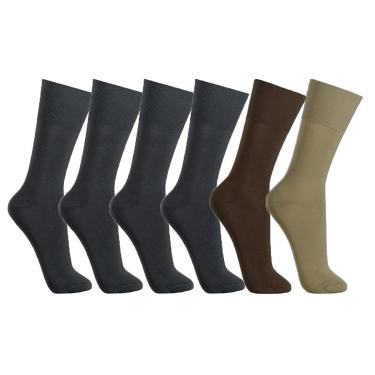 Imagem de Kit 6 Pares de Meia Selene Social Clássica Masculino