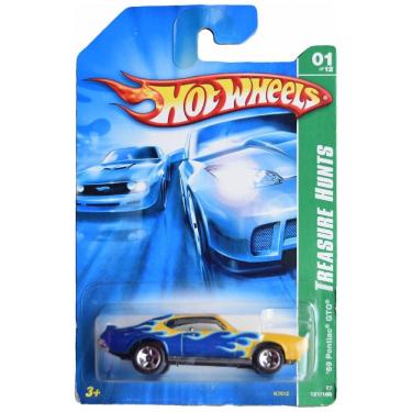 Imagem de Carrinho Hot Wheels 69 Pontiac GTO, Treasure Hunts 112