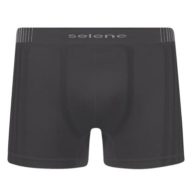 Imagem de Cueca Boxer Selene Sem Costura Masculina - Chumbo